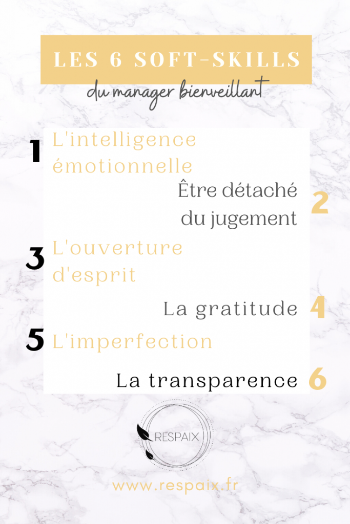Managez vos équipes avec bienveillance et boostez leur performance grâce à ces 6 soft-skills. 